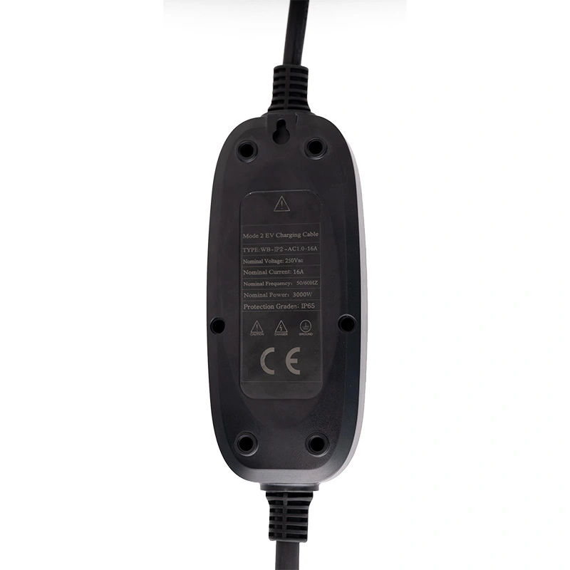 11kW Portable AC EV Charger with Acrylic Design for Travel & Home Charging